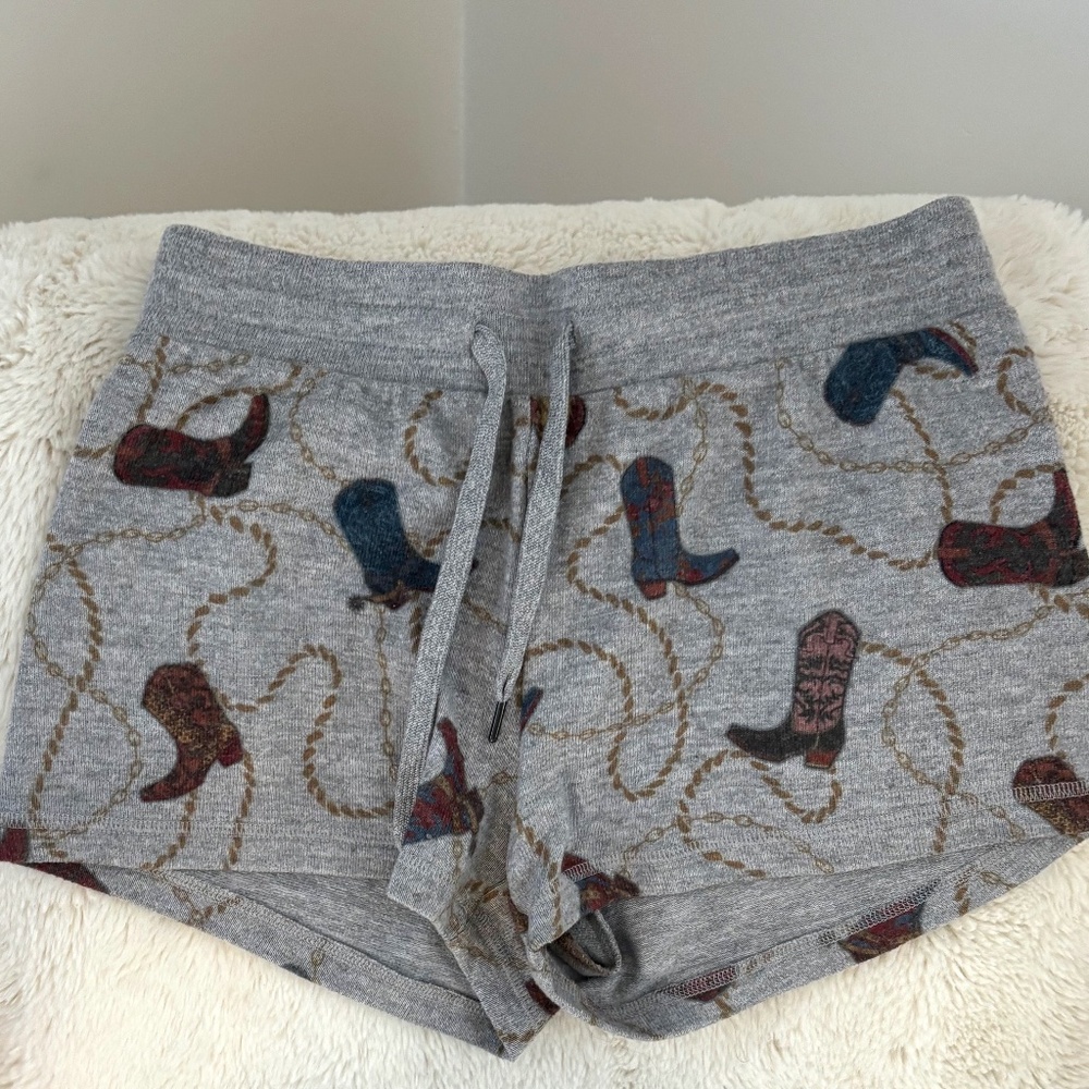PJ Salvage Cowboy Boot Sleep Short in Grey